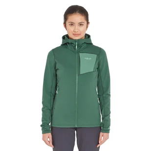 Damska bluza polarowa Rab Women's Superflux Hoody green slate - 10 - Bluzy damskie - miniaturka - grafika 1