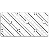 Podkładki na biurko - Podkładka mata ochrona biurka Wzór w paski 120x60cm, Dywanomat - miniaturka - grafika 1