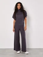 Swetry damskie - Apricot Sweter w kolorze antracytowym - miniaturka - grafika 1