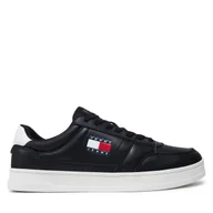Sneakersy męskie - Sneakersy Tommy Jeans Tjm The Greenwich New Ess EM0EM01574 Czarny - miniaturka - grafika 1