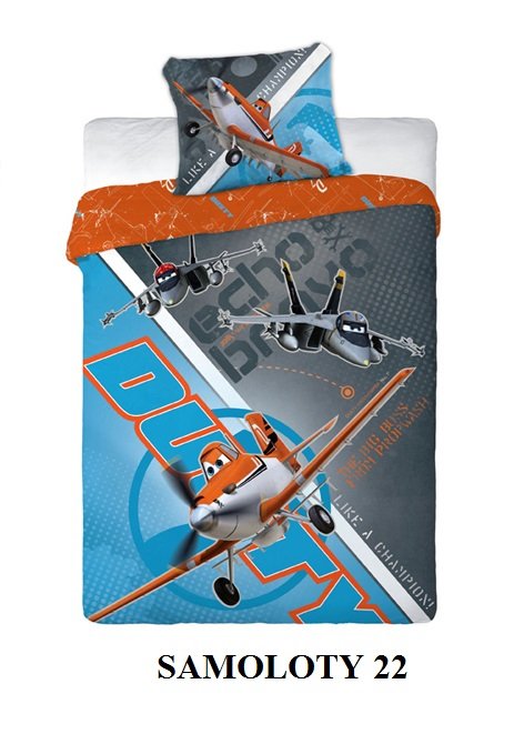 pościel Samoloty Planes 160x200 bawełna