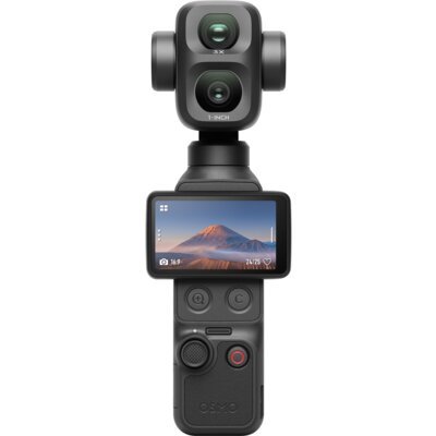 DJI Osmo Pocket 4P Vlog Combo, 4K 240 kl./s, stabilizacja obrazu, automatyczne śledzenie osoby, 103 GB pamięci, Wi-Fi