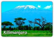 Magnesy - AFRYKA - Kilimandżaro - Masyw - Góra - Kibo - Wulkan - Magnes na lodówkę - miniaturka - grafika 1