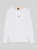 Koszulki męskie - Bluzka z długim rękawem o kroju regular fit z mieszanki bawełny model ‘TCHARK’ - miniaturka - grafika 1