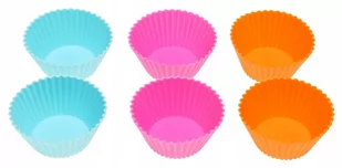 FOREMKI Silikonowe Do Muffinek Babeczek Forma Muffinki Babeczki 6szt 399-4 - Formy do ciast - miniaturka - grafika 1