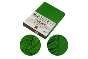 Marcell Bene Prześcieradło MB Jersey 180x200+30cm zielony - Prześcieradła - miniaturka - grafika 1
