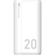 Powerbanki - Silicon Power Powerbank GS15 20000mAh 2xUSB A, 1x mUSB + 1x USB C, biały SP20KMAPBKGS150W - miniaturka - grafika 1