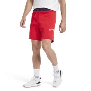 Męskie Spodenki REEBOK RI ARCH LOGO SHORT H52166 – Czerwony - Spodenki męskie - miniaturka - grafika 1
