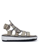 Sandały damskie - Badura Sandały BEKI-01W3-005 Beżowy - miniaturka - grafika 1