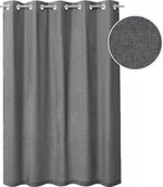 Zasłony - HOBBYGARDEN, wodoodporna zasłona zewnętrzna, odporna na warunki atmosferyczne, parawan, osłona prywatności, balkon, ogród, weranda, pergola, łatwe czyszczenie, grafit, 180x150 cm - miniaturka - grafika 1