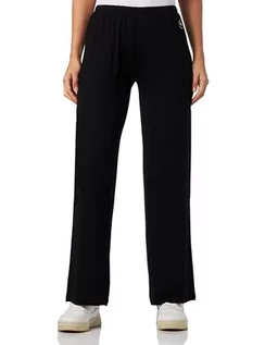 Spodnie damskie - Emporio Armani Damskie spodnie dresowe o luźnym kroju, czarny, XL - grafika 1