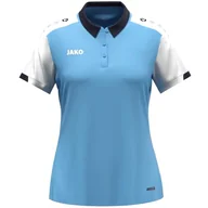 Koszulki i topy damskie - JAKO Damska koszulka polo Dynamic, SkyBlue/biały/granatowy, S - miniaturka - grafika 1