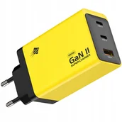 Ładowarki do telefonów - Szybka ładowarka sieciowa GaN II 100W 5A QC 3.0 2x USB C + 1x USB A - miniaturka - grafika 1