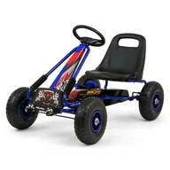 Jeździki dla dzieci - Milly Mally Gokart na pedały Thor Blue - miniaturka - grafika 1