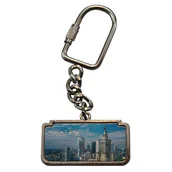 Breloki - Brelok metalowy Warszawa panorama - miniaturka - grafika 1