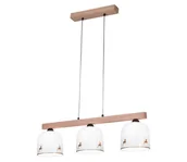 Lampy sufitowe - Kolarz A1352.83.Au.100 - Żyrandol na lince NONNA 3xE27/60W/230V jeleń dąb/biały/złoty - miniaturka - grafika 1