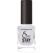Lakiery do paznokci - Dermacol 5 Day Stay długotrwały lakier do paznokci odcień 59 Mermaid White 11 ml - miniaturka - grafika 1