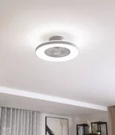 Wentylatory sufitowe - Wentylator sufitowy LED Lindby Smart Paavo, biały, cichy, Tuya - miniaturka - grafika 1