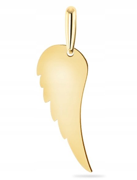 ZŁOTA ZAWIESZKA SKRZYDŁO WINGS PIÓRKO 585 14KT