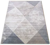 Dywany - Nowoczesny beżowy dywan w geometryczne wzory F8-L33 - miniaturka - grafika 1