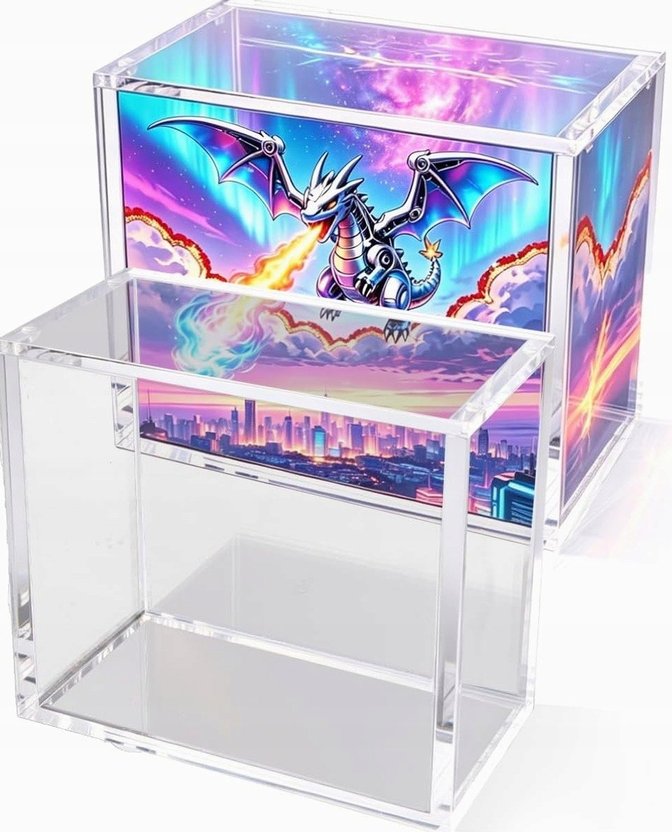 ETUI AKRYLOWE 14X8CM OCHRONNE MAGNETYCZNE PRZEZROCZYSTE ETUI NA KARTY