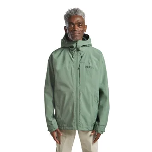 Męska kurtka przeciwdeszczowa Jack Wolfskin TEMPEST 2L JKT M eucalyptus - S - Kurtki męskie - miniaturka - grafika 1