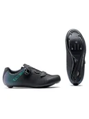 Buty rowerowe - Buty rowerowe damskie NORTHWAVE CORE PLUS 2 W's - czarny/niebieski 41 - miniaturka - grafika 1
