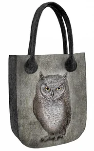 Sunlovers, Torba filcowa City, Antracyt Sowa Eleonora, 42x35x10 cm - Torebki damskie - miniaturka - grafika 1