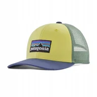 Czapki i chusty sportowe męskie - Dziecięca czapka z daszkiem Patagonia K's Trucker Hat P-6 Logo Nearly Green - miniaturka - grafika 1