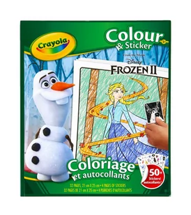 Crayola, Kolorowanki z naklejkami Frozen 2 - Kolorowanki, wyklejanki - miniaturka - grafika 1