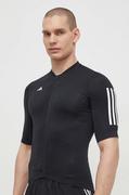 Koszulki męskie - adidas Performance t-shirt rowerowy kolor czarny z nadrukiem IR7933 - miniaturka - grafika 1