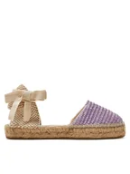 Espadryle damskie - Manebi Espadryle Yucatan Flat Valenciana Espadrilles G 3.3 P0 Fioletowy - miniaturka - grafika 1