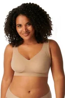 Biustonosze - Sloggi Bralette Zero Feel EX koniak biustonosz usztywniany - miniaturka - grafika 1