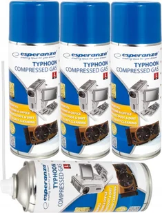 SPRĘŻONY GAZ DO ELEKTRONIKI ESPERANZA 3x400ML - Środki i akcesoria czyszczące do komputerów - miniaturka - grafika 1