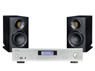 Rotel A14 MK II (srebrny) + Carina BS 243.4 (czarny) - Zestawy stereo - miniaturka - grafika 1