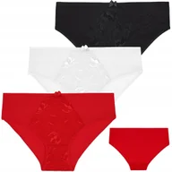Majtki damskie - 3X FIGI MAJTKI DAMSKIE BIKINI BAWEŁNIANE KORONKOWE ELEGANCKIE MORAJ XL - miniaturka - grafika 1