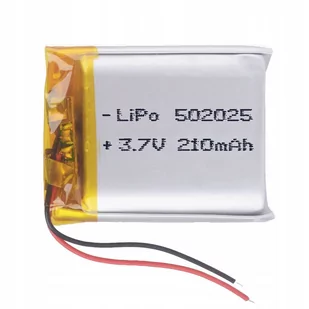 Akumulator Li-Poly 210Mah 3.7V 502025 - Ładowarki i akumulatory - miniaturka - grafika 1