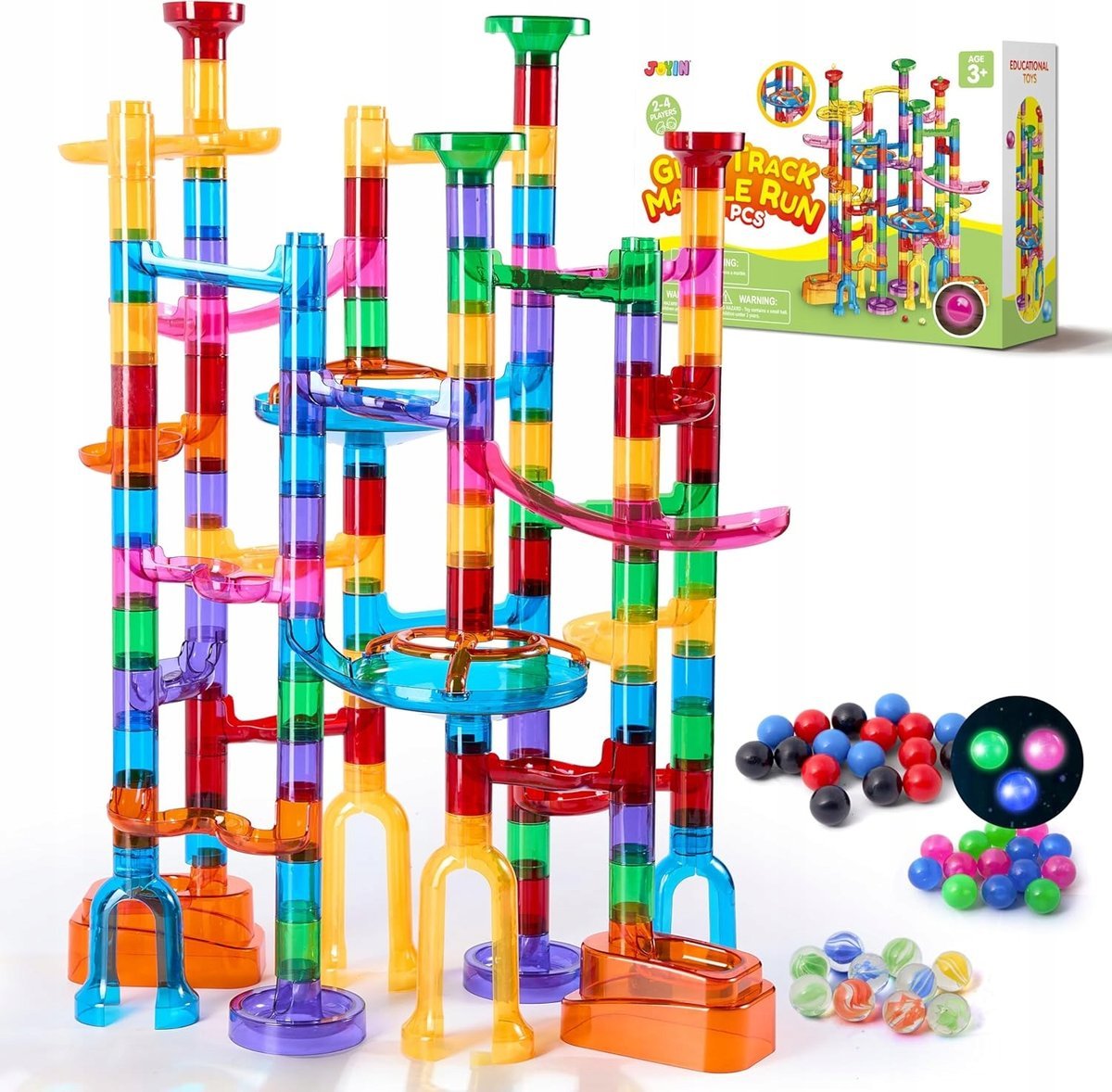 TOR KULKOWY MARBLE RUN 137 ELEMENTÓW KLOCKI KONSTRUKCYJNE STEM