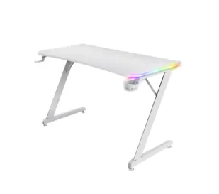 Trust GXT 709W Luminus 120cm Biały - Biurka gamingowe - miniaturka - grafika 1