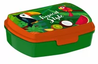 Zestawy naczyń dla dzieci - Kids Euroswan, Pudełko śniadaniowe.PVC 17x12cm Tucan Tropical Style KL10576 - miniaturka - grafika 1