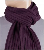 Apaszki i szaliki męskie - MODNY Zimowy Ciepły Szalik Szal Damski Długi Gładki Fioletowy st01 - miniaturka - grafika 1