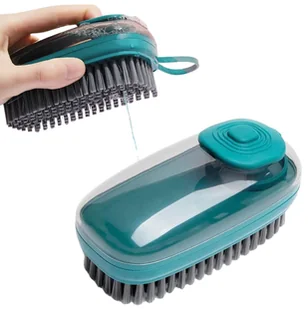 Wielofunkcyjna miękka szczotka do czyszczenia butów i ubrań z dozownikiem płynu - Miotły, szufle, mopy Wielofunkcyjna miękka szczotka do czyszczenia butów i ubrań z dozownikiem płynu - Miotły, szufle, mopy - miniaturka - grafika 1