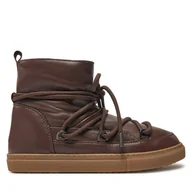 Botki męskie - Śniegowce Inuikii Full Leather 55102-087 Brązowy - miniaturka - grafika 1