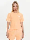 Koszulki i topy damskie - Puma T-Shirt Ess Elevated 677947 Pomarańczowy Regular Fit - miniaturka - grafika 1