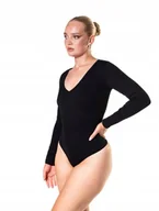 Odzież ciążowa - Body damskie z długim rękawem prążkowane Heyshape M/L - miniaturka - grafika 1