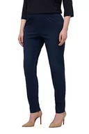Spodnie damskie - Ulla Popken Damskie spodnie jeansowe z dżerseju, granatowy, 50W / 32L - miniaturka - grafika 1