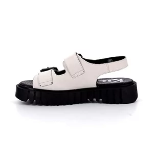 KICKERS Falk, Sandały damskie, Białe, 36 EU, biały, 36 EU - Sandały damskie - miniaturka - grafika 1