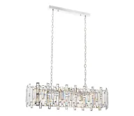 Lampy sufitowe - Żyrandol na łańcuchu CRYSTALLINE 13xE14/40W/230V błyszczący chrom - miniaturka - grafika 1