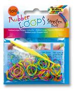 Zabawki kreatywne - RUBBER LOOPS NO NAME Gumki kolorowe paski 100 szt mix kolorów - miniaturka - grafika 1