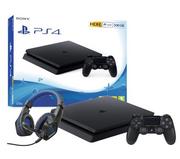 Konsole Playstation - Sony PlayStation 4 Slim 500GB Czarny + słuchawki Trust GXT 404G - miniaturka - grafika 1